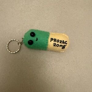 Felt Art Lucy Sparrow Keychain